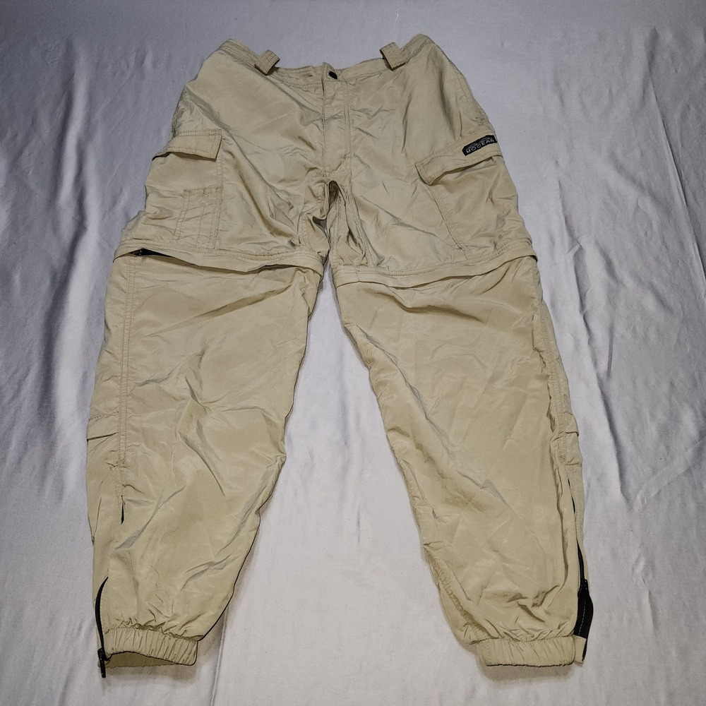 Mocean Mens Convertible Zip Off Cargo Pants Tan Khaki Nylon Tactical USA 20581